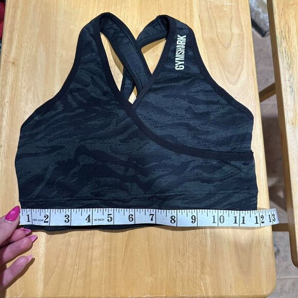 Black Gymshark Sports Bra Fitness - Picture 1 of 4